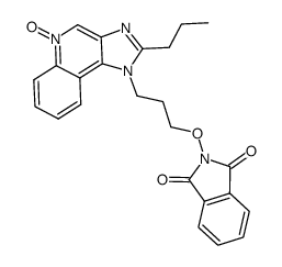 2-[3-(5-oxido-2-propyl-1H-imidazo[4,5-c]quinolin-1-yl)propoxy]-1H-isoindole-1,3(2H)-dione结构式