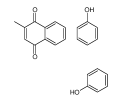 2-methylnaphthalene-1,4-dione,phenol Structure
