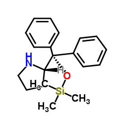 (2S)-2-{Diphenyl[(trimethylsilyl)oxy]methyl}pyrrolidine Structure
