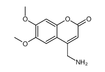 4-(氨基甲基)-6,7-二甲氧基香豆素结构式