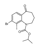 8-bromo-9-methyl-5-oxo-2,3,4,5-tetrahydro-benzo[b]azepine-1-carboxylic acid isopropyl ester Structure