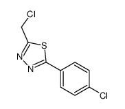 2-Chloromethyl-5-(4-chlorophenyl)-1,3,4-thiadiazole结构式