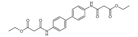 N,N'-biphenyl-4,4'-diyl-bis-malonamic acid diethyl ester结构式