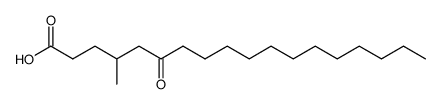 4-methyl-6-oxo-octadecanoic acid Structure