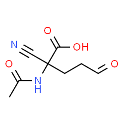 Glutaraldehydic acid,2-acetamido-2-cyano- (5CI) structure