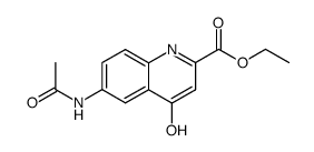 6-acetylamino-4-hydroxy-quinoline-2-carboxylic acid ethyl ester结构式