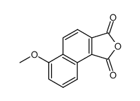 5-methoxy-naphthalene-1,2-dicarboxylic acid-anhydride Structure