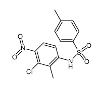 toluene-4-sulfonic acid-(3-chloro-2-methyl-4-nitro-anilide)结构式