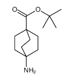 Bicyclo[2.2.2]octane-1-carboxylic acid, 4-amino-, 1,1-dimethylethyl ester Structure