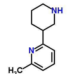 2-Methyl-6-(3-piperidinyl)pyridine Structure