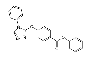 phenyl 4-(1-phenyltetrazol-5-yl)oxybenzoate结构式