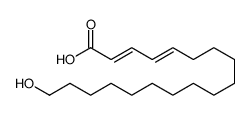18-hydroxyoctadeca-2,4-dienoic acid结构式