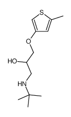 1-(tert-Butylamino)-3-(5-methyl-3-thienyloxy)-2-propanol结构式
