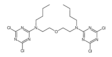 N,N'-Bis(dichloro-s-triazinyl)-N,N'-dibutyl-3-oxa-1,5-pentanediamine Structure