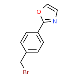 2-(4-(bromomethyl)phenyl)oxazole Structure
