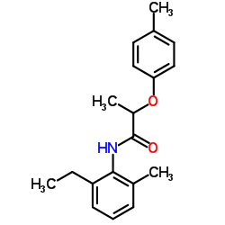 N-(2-Ethyl-6-methylphenyl)-2-(4-methylphenoxy)propanamide结构式