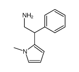 1-methyl-2-(2-amino-1-phenylethyl)pyrrole结构式