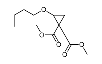 dimethyl 2-butoxycyclopropane-1,1-dicarboxylate结构式