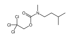 2,2,2-trichloroethyl N-methyl-N-(3-methylbutyl)carbamate Structure