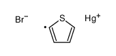 bromo(thiophen-2-yl)mercury Structure