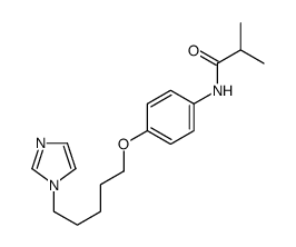 N-[4-(5-imidazol-1-ylpentoxy)phenyl]-2-methylpropanamide结构式