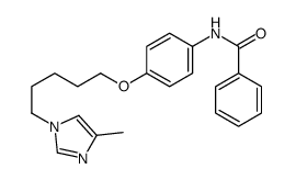 N-[4-[5-(4-methylimidazol-1-yl)pentoxy]phenyl]benzamide结构式