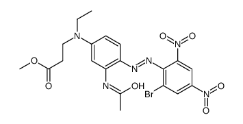 methyl N-[3-(acetylamino)-4-[(2-bromo-4,6-dinitrophenyl)azo]phenyl]-N-ethyl-beta-alaninate结构式