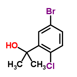 2-(5-溴-2-氯苯基)丙醇结构式