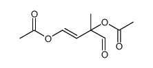 3-Butenal, 2,4-bis(acetyloxy)-2-methyl-, (3E)结构式