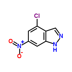 4-Chloro-6-nitro-1H-indazole结构式