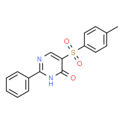 5-[(4-METHYLPHENYL)SULFONYL]-2-PHENYL-4-PYRIMIDINOL Structure