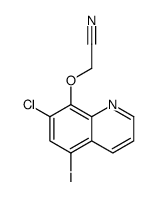 2-(7-chloro-5-iodoquinolin-8-yl)oxyacetonitrile Structure