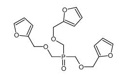 2-[bis(furan-2-ylmethoxymethyl)phosphorylmethoxymethyl]furan结构式