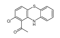 1-(2-chloro-10H-phenothiazin-1-yl)ethanone结构式