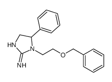 5-phenyl-1-(2-phenylmethoxyethyl)-4,5-dihydroimidazol-2-amine结构式