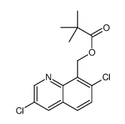 (3,7-dichloroquinolin-8-yl)methyl 2,2-dimethylpropanoate结构式