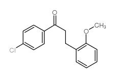 4'-CHLORO-3-(2-METHOXYPHENYL)PROPIOPHENONE结构式