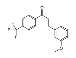 3-(3-METHOXYPHENYL)-4'-TRIFLUOROMETHYLPROPIOPHENONE结构式