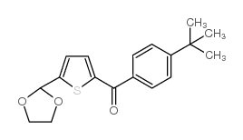 2-(4-T-BUTYLBENZOYL)-5-(1,3-DIOXOLAN-2-YL)THIOPHENE结构式