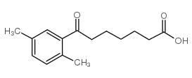 7-(2,5-dimethylphenyl)-7-oxoheptanoic acid structure