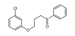 1-[3-(benzenesulfinyl)propoxy]-3-chlorobenzene Structure