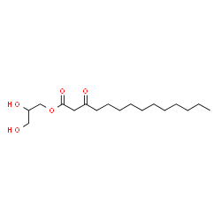 3-oxotetradecanoic acid glyceride Structure