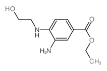 Ethyl 3-amino-4-[(2-hydroxyethyl)amino]benzoate结构式