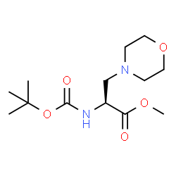 Methyl N-{[(2-methyl-2-propanyl)oxy]carbonyl}-3-(4-morpholinyl)-L-alaninate Structure