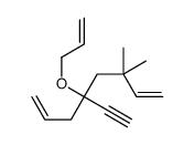 5-ethynyl-3,3-dimethyl-5-prop-2-enoxyocta-1,7-diene结构式