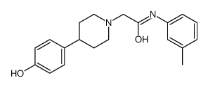 2-[4-(4-hydroxyphenyl)piperidin-1-yl]-N-(3-methylphenyl)acetamide结构式