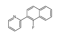 2-(1-fluoronaphthalen-2-yl)pyridine结构式