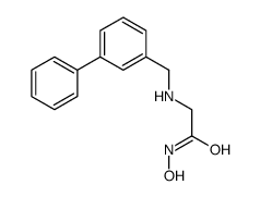 N-hydroxy-2-[(3-phenylphenyl)methylamino]acetamide结构式