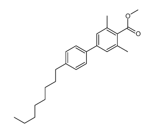methyl 2,6-dimethyl-4-(4-octylphenyl)benzoate结构式