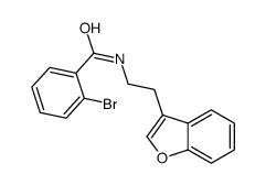 N-[2-(1-benzofuran-3-yl)ethyl]-2-bromobenzamide结构式